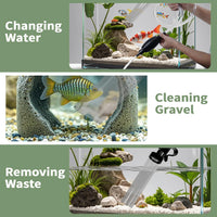 4.3ft Aquarium Siphon Vaccum Cleaner Fish Tank Water Changer Kit – Essentials for Fish - 5ft - image 4
