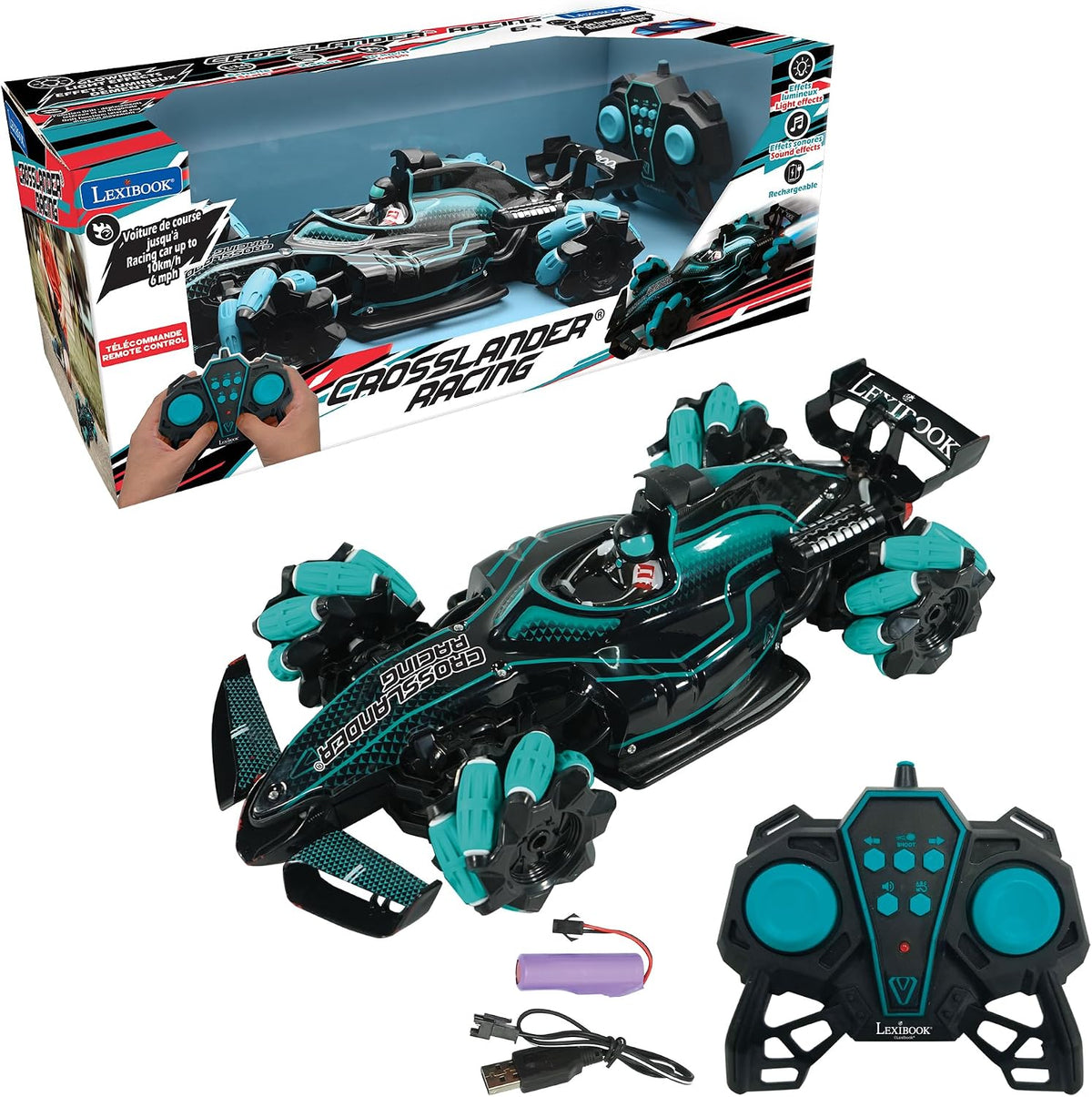 LEXiBOOK, Crosslander RC Motorcycle, RC18 – Fun for Kids & Family - Crosslander Racing
