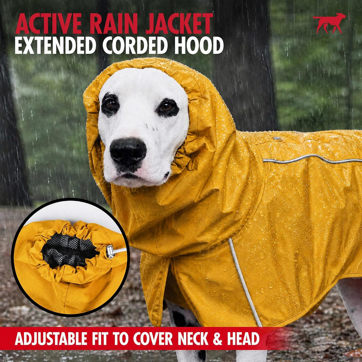 Tuff Pupper Waterproof Dog Raincoat - Summit Yellow / Small (15-25 lbs) - image 3