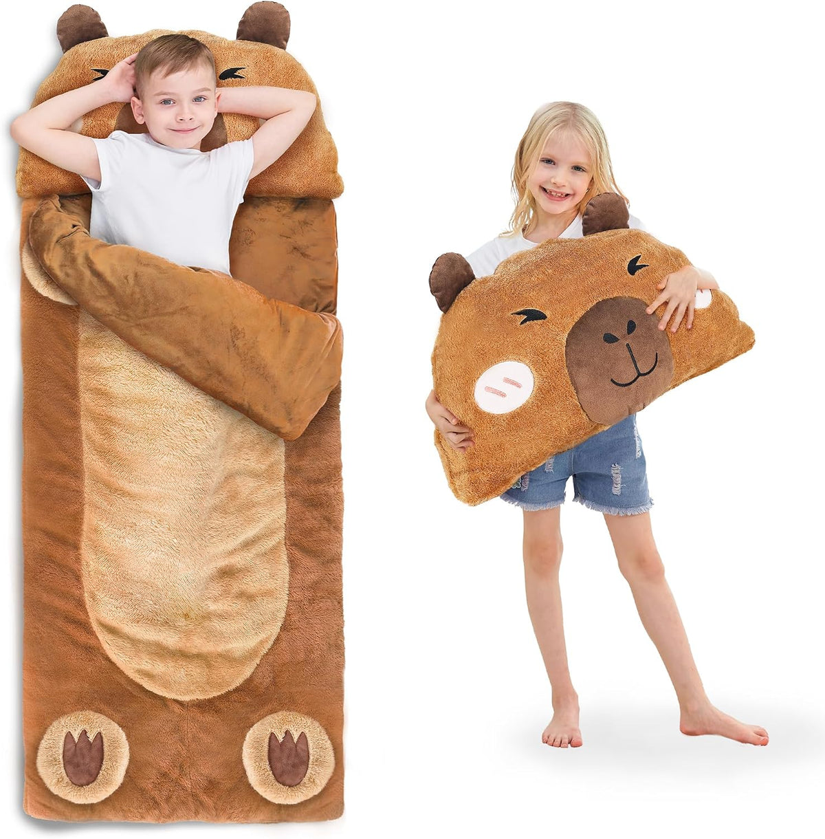 iPlay, iLearn Kids Unicorn Sleeping Bag - Capybara