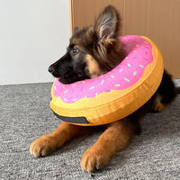 Katoggy Inflatable Dog Cone Collar for Dogs After Surgery, Soft Adjustable Blow up Donut E-Collar for Small Medium Large Dogs and Cats