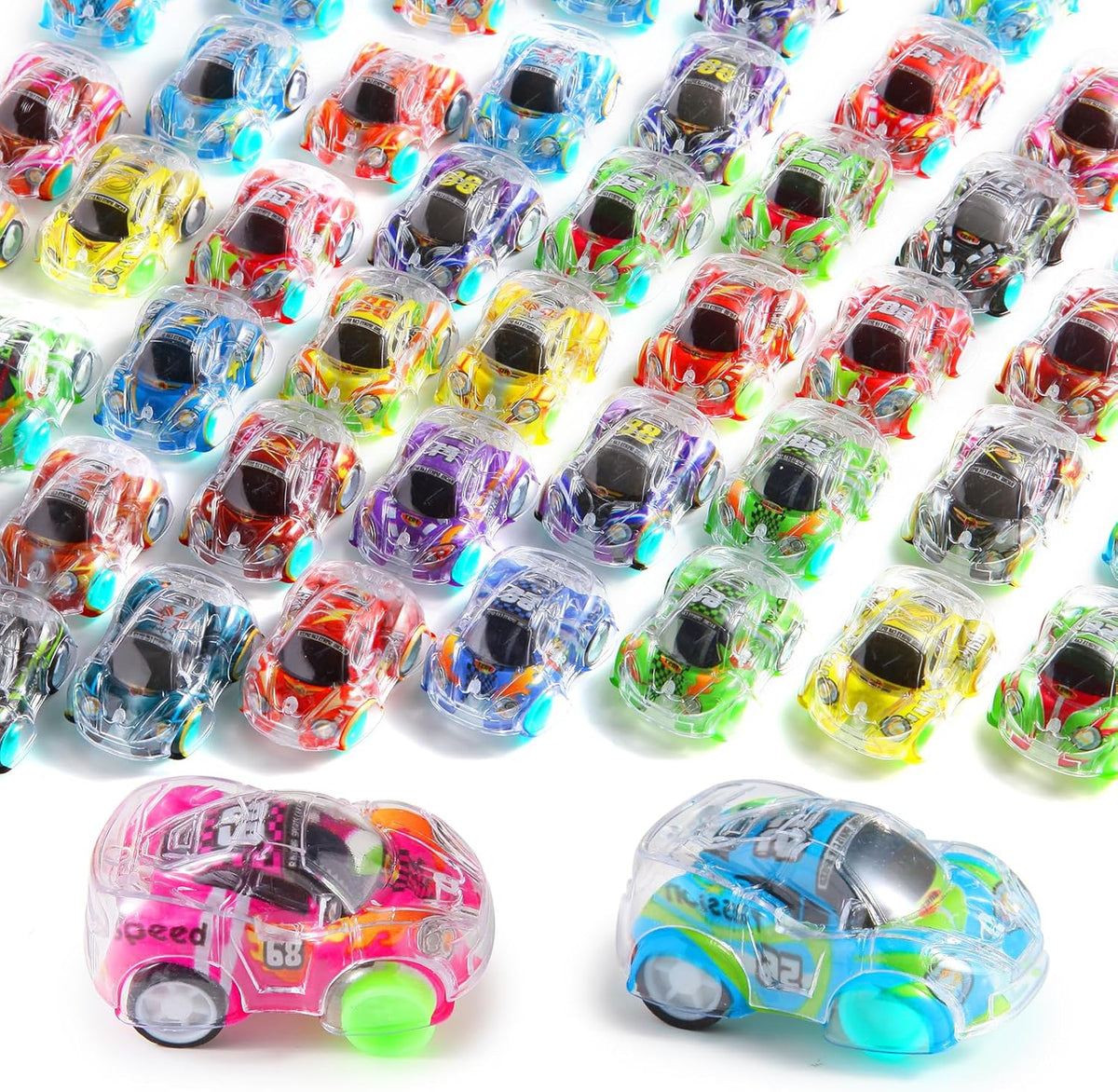 50 Pcs Mini Pull Back Cars Set