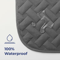 gogobunny 100% Double Sided Waterproof Dog Blanket Soft Pet Bed Cover - 52x82 Inch (Pack of 1) / Dark Grey/Light Grey - image 2