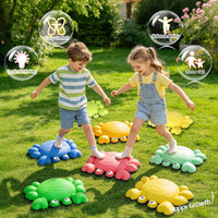 TOPNEW crab balance stepping stones for kids in bright colors, set of 6 - view 18