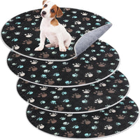 4 Pack Washable Whelping Pad Whelping Supplies Absorbent Reusable - Dark Gray / 32 Inch