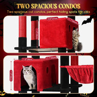 Globlazer Giant Cat Tree for Indoor Large Cats, F83 - 83inch / Blood-Gothic - image 3