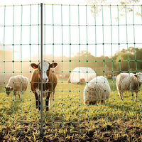 VEVOR Electric Fence Netting, 50" H x 164' L, Livestock Net Fencing with Posts & Stakes, Portable Mesh Nets for Goats, Sheep, Deer, Hogs, Dogs, Electric Fencing for Backyards, Gardens, Farms, Ranches