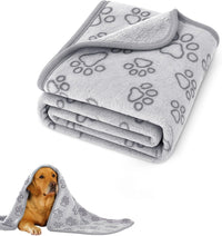 41" x 30" Dog Blankets for Medium Dogs, Cat - 32" x 24" / Grey / 1