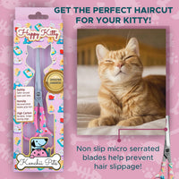 Kenchii Happy Kitty Ball Tip Grooming Scissors for Cats 5.5in Pink – Essentials for Cats - 6.5 Inch / Pink - image 4