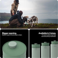 SÄKER Portable Dog Water Bottle - Olive / 550ml - image 3