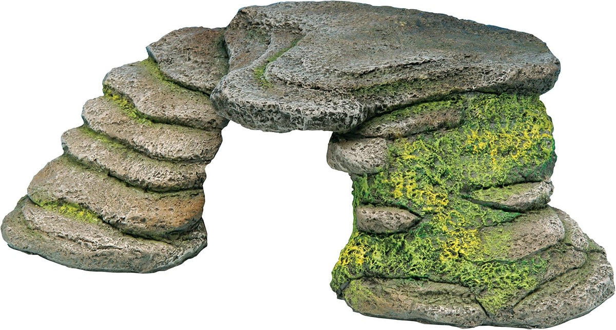 PENN-PLAX Reptology Shale Scape Step Ledge & Cave Hideout - Small
