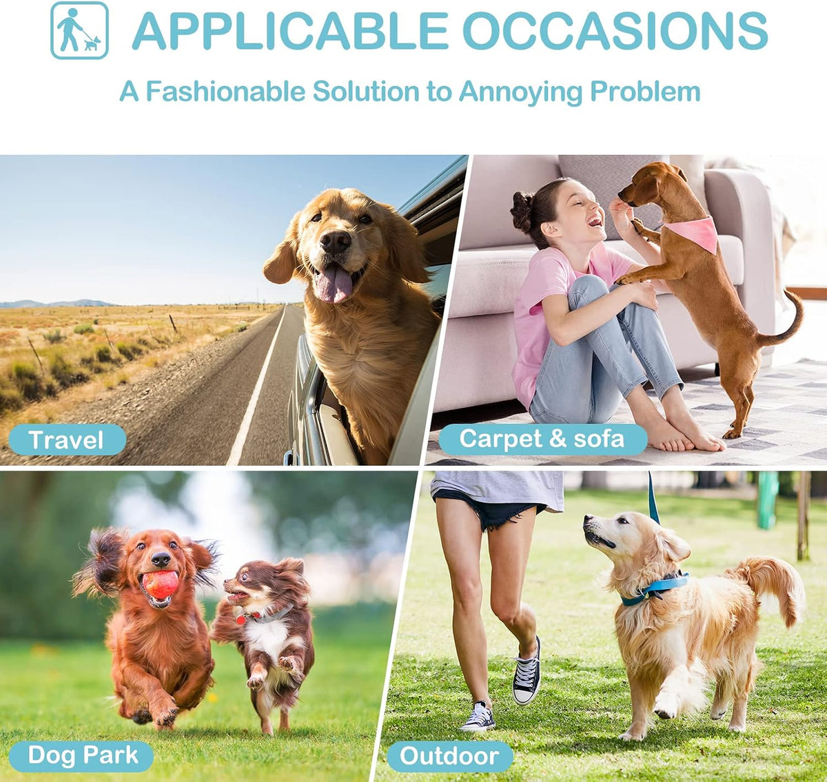 Avont 3 Pack Reusable Dog Diapers Female-Strawberry/Orange/Cherry – Essentials for Dogs - Mixed Pattern - Web/Milk/Jeans / L - image 3