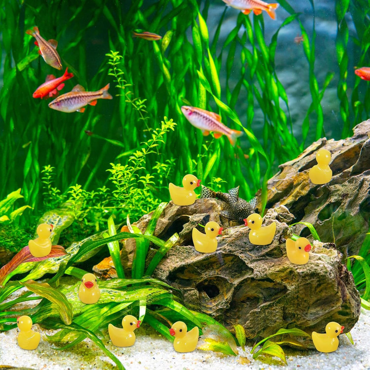 GADIEDIE130Pcs Multicolor Mini Resin Ducks - 260Pcs Yellow - image 3