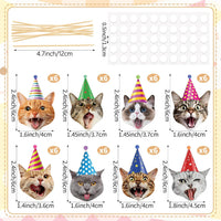 Adecortalk fall cupcake toppers, 48 glitter pumpkin, leaf and turkey picks in 8 designs - view 32