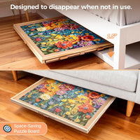 ALL4JIG 1500 Piece Rotating Puzzle Board with 4 Drawer - Natural Wood-6 Drawers / Small-1000pcs - image 3
