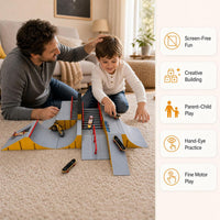 RNGODO 14-in-1 fingerboard skatepark set with ramps, rails, 8 finger skateboards and finger bike - view 7