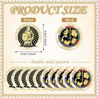 Nosiny 20 Pcs Armor of God Coins Metal Christian Challenge Coins - Distinct Style - image 2