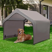 Summertrail Extra Large Dog House Outside - Gray Dog Tent (XLarge Size)