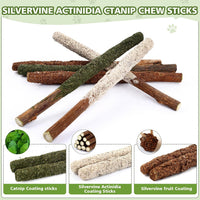 6 Pack Silvervine Sticks for Cat, Natural Catnip Toys – Essentials for Cats - 24 Pack - image 4