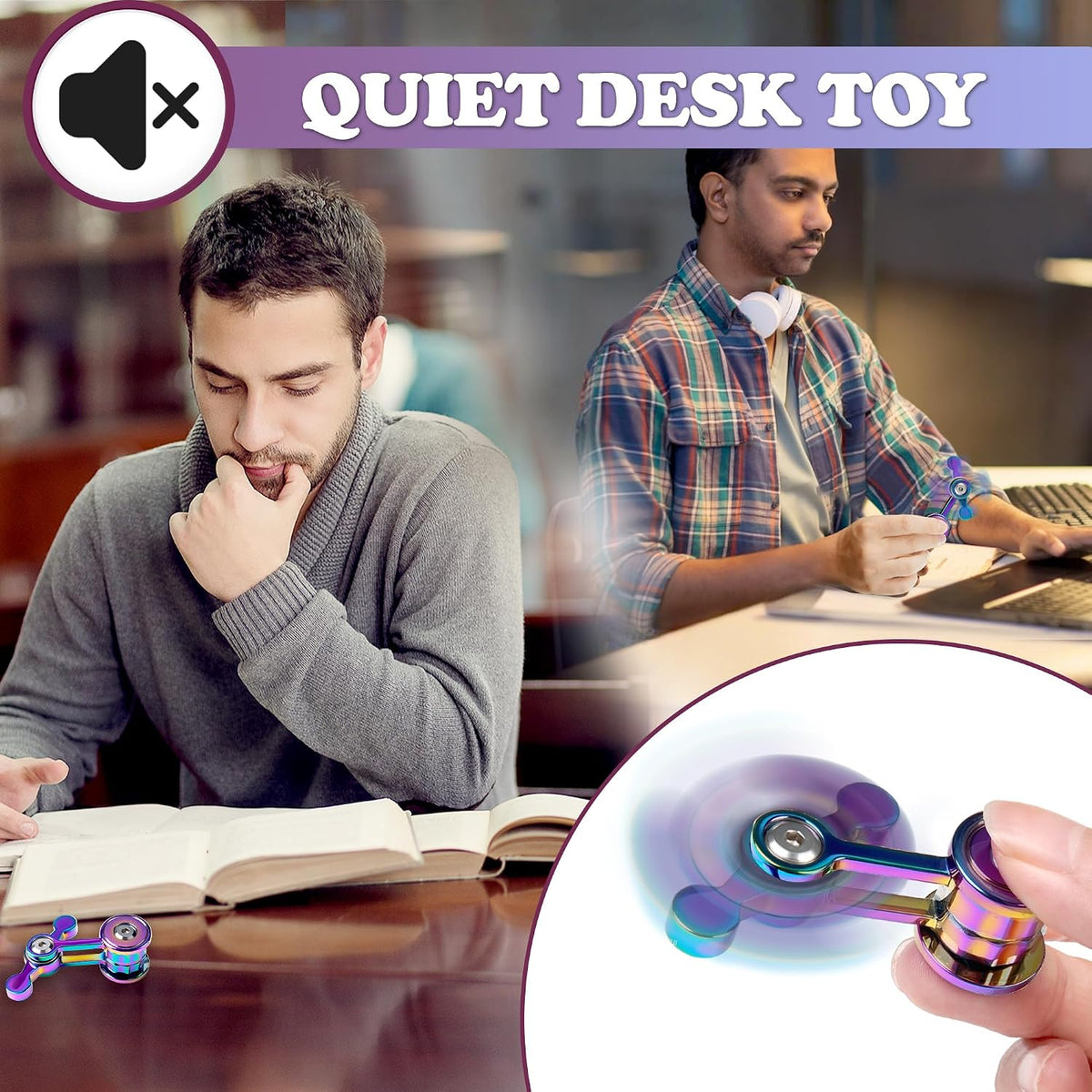 Fidget Spinner Toys for Adults Teen Boy - Color - image 2