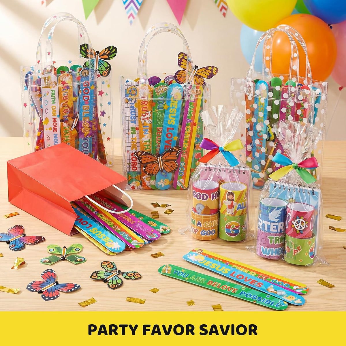 MCPINKY 64 Christian slap bracelets with Bible verses, crosses and doves - view 2