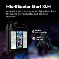 Brightwell Aquatics MicroBacter Start XLM - Concentrated Freshwater Nitrifying Bacteria - Quick Start Fish Tank Starter, Lift Microbe Levels & Water Filtering - Aquarium Water Treatments, 135.2 fl oz