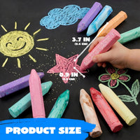JOYIN 36 PCS Washable Sidewalk Chalk, 3 Styles - 18 - image 2