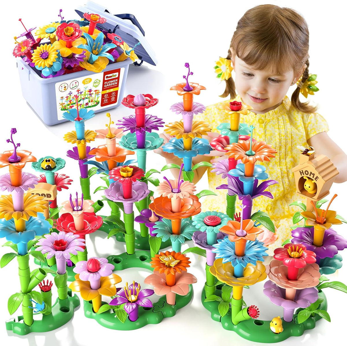 Garbo Star Girl Toys for 3 4 5 6 Year Old Girls Birthday Gift - 148 PCS - image 2