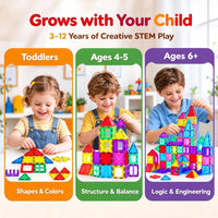 Antibacterial Magnetic Tiles - 142 PCS - image 4