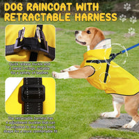 Dog Raincoat: Dog Rain Jacket with Reflective Harness & Removable Hood - X-Large - image 3