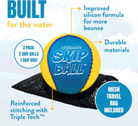 Activ Life The Ultimate Water Skip Balls - 2.2" / Yellow/Cyan - image 4