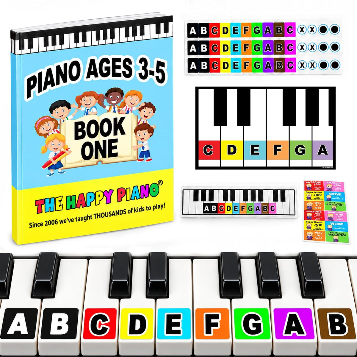 The Happy Piano Toddler Piano Book 1 Kit for Kids Ages 3-5 - Book 1