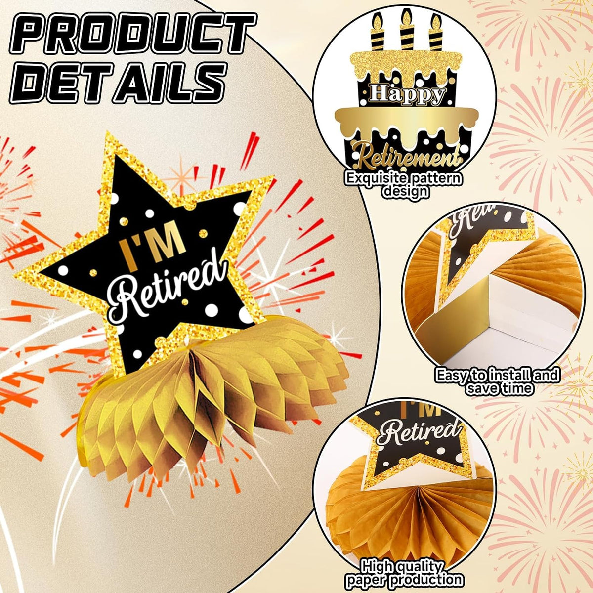 10 Pcs Retirement Party Decorations - Retirement Style - image 3