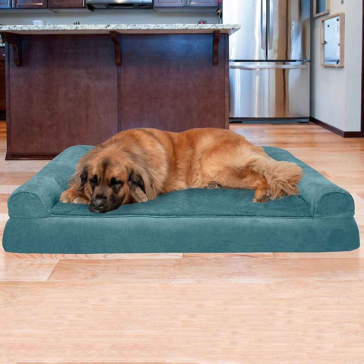 Furhaven Orthopedic Dog Bed for Large Dogs w/ Removable Bolsters - Jumbo Plus / Deep Pool - image 3