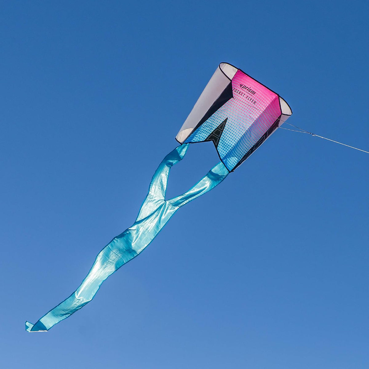 Prism Pocket Flyer single-line fabric kite with forked tail and hoop winder - view 2