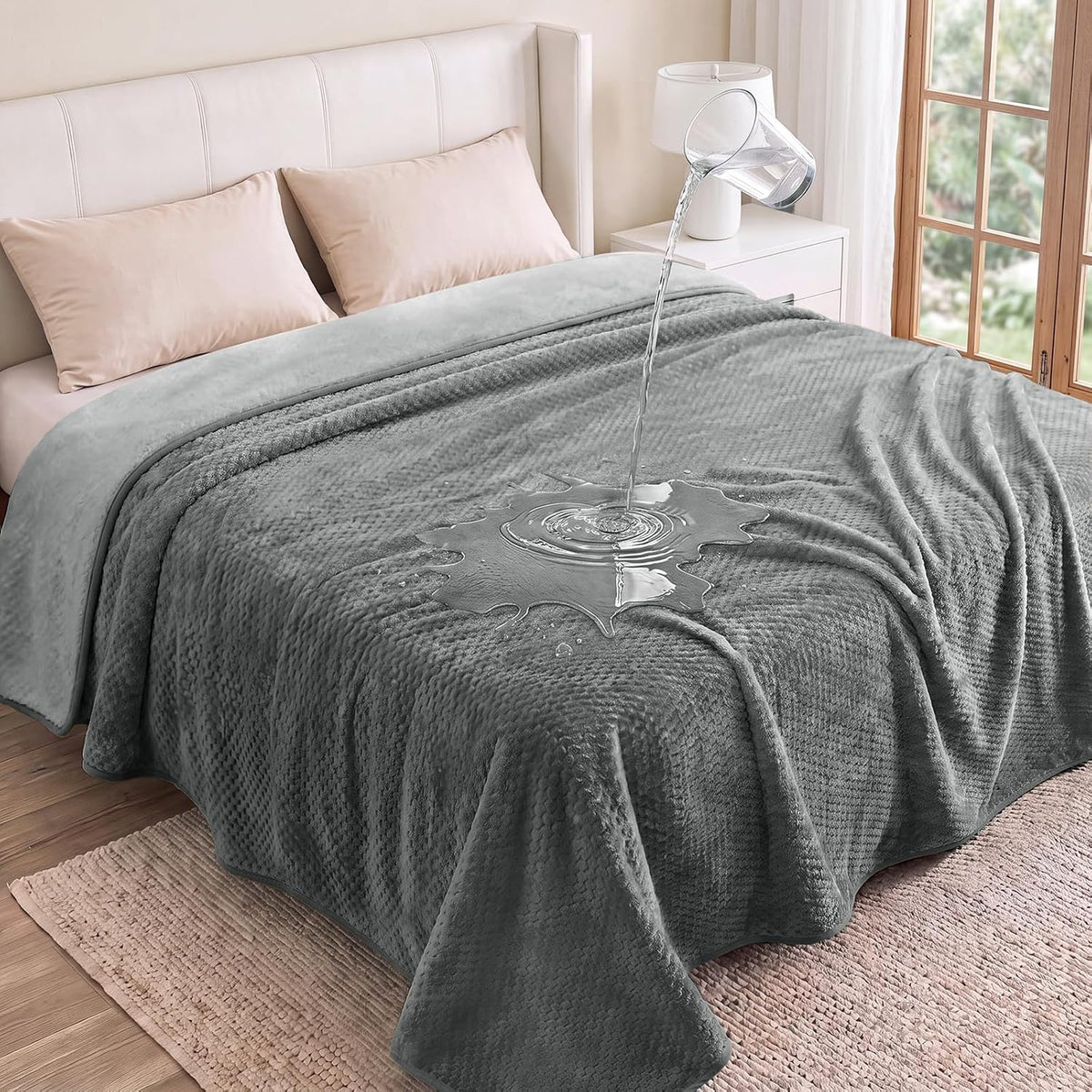 Luciphia Waterproof Blanket for Dog - Grey / QUEEN(90''x82'')