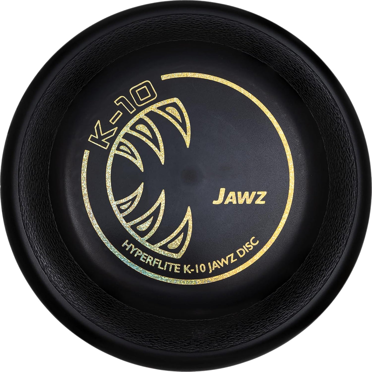 Hyperflite K-10 Jawz Puncture Resistant Dog Flying Disc - Black