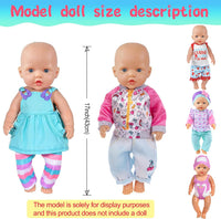 10 Sets Baby Doll Clothes and Accessories Include Rompers Outfits - 5 Sets Clothes - image 3