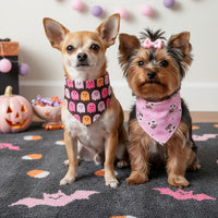 Halloween Dog Bandanas, L - Small / Pink Halloween - image 2