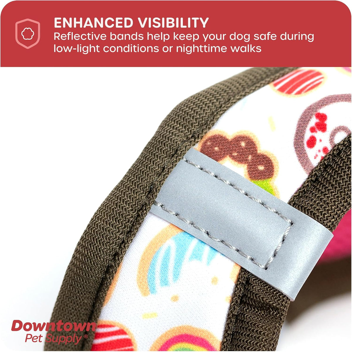 Downtown Pet Supply Step in Dog Harness for Teacup Dogs & Cats No Pull - X-Large / Donut - image 3