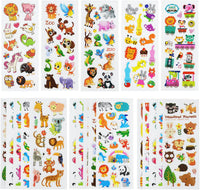 24 Sheets 3D Puffy Stickers for Toddlers Kids Boys Girls – Fun for Kids & Family - Cartoon Animal