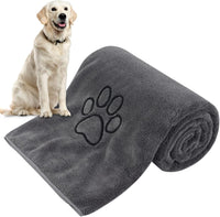 KinHwa Dog Towels for Drying Dogs - 30inchx50inch / Dark-gray