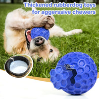 DISSKNIC Indestructible Squeaky Dog Ball, Relieves Anxiety - Large / Blue - image 3