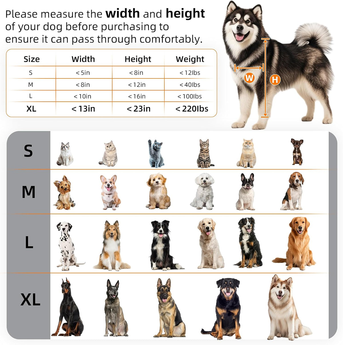 3-Flap Never Rust Extra Large Dog Door for Doors with Sliding Lock - X-Large / For Wall - image 4