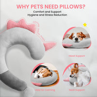 Dog Calming Pillow-Soft Neck Pillow for Dogs - Pink - image 2