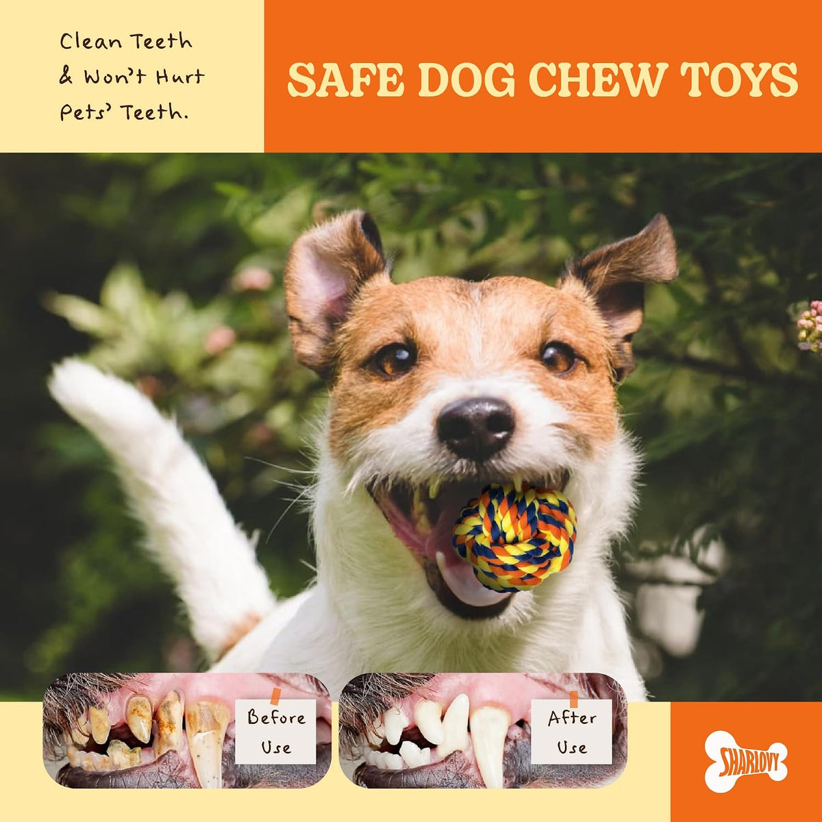 Dog Rope Toy for Large Dogs Heavy Duty Dog Chew Toys for Aggressive - 5 Pack / Small - image 3