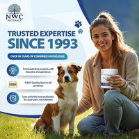 NWC Naturals Total-Biotics, Cat & Dog Probiotics for Digestive Health with Prebiotic, Unflavored Probiotic for Dogs & Cats, Supplement for Gut, Skin, Coat, Stomach Relief, 100 Servings, 2.22 Ounces