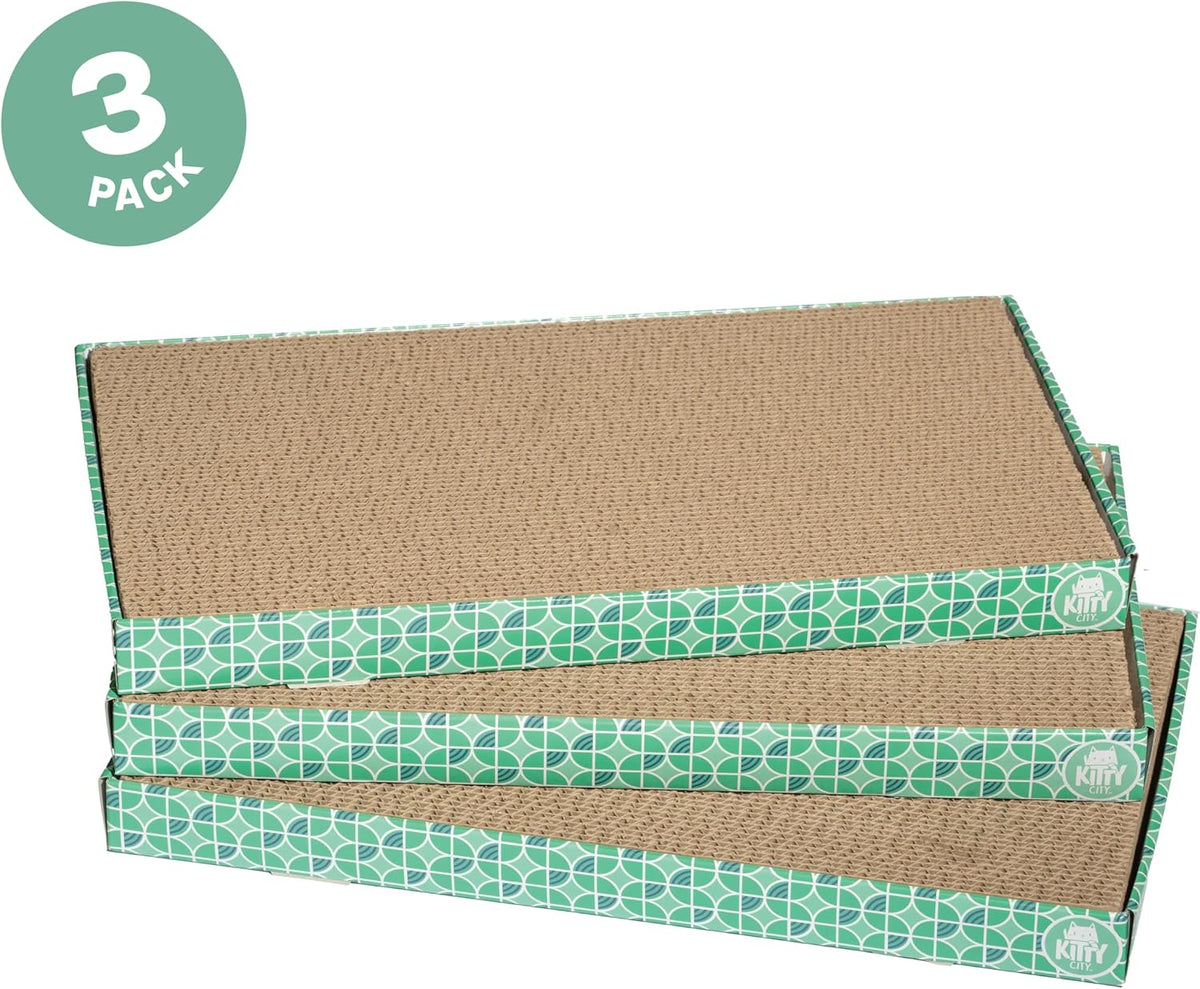 Kitty City XL 3-Pack Cat Scratcher Pads - Geometric / XL 3-Pack - image 2