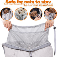 Dog Carrier Sling, Dog Carriers for Small Dogs Up to 20lbs - Grey - image 2