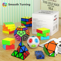 Vdealen Speed Cube Set, 2x2 4x4 Pyramid Mirror Dodecahedron Magic Cube Pack, Puzzle Cube Bundle - 9 Pack-Cube Set - image 3